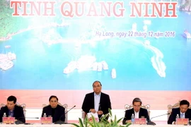 Thủ tướng Nguyễn Xuân Phúc phát biểu. (Ảnh: Thống Nhất/TTXVN)