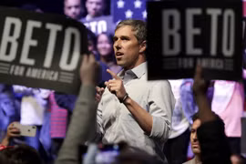 Ông Beto O'Rourke phát biểu trong một cuộc vận động. (Nguồn: AP)