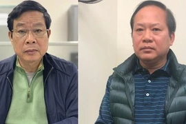 Nguyễn Bắc Son (trái) và Trương Minh Tuấn. (Nguồn: Cổng thông tin Bộ Công an)