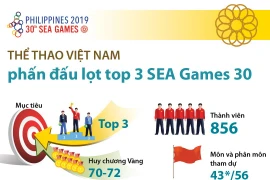 Thể thao Việt Nam phấn đấu lọt top 3 SEA Games 30