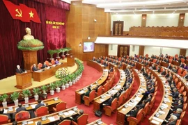 Quang cảnh Hội nghị lần thứ 11 Ban Chấp hành Trung ương Đảng khóa XII. (Ảnh: Trí Dũng/TTXVN)