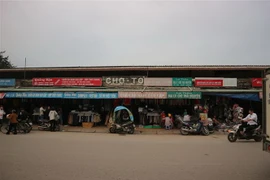 Chợ Tó (Uy Nỗ, Đông Anh, Hà Nội). (Ảnh: Mạnh Khánh/TTXVN)