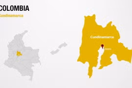 Vị trí bang Cundinamarca, nơi xảy ra vụ việc. (Nguồn: digitalofficepro)
