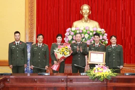 Bộ Công an tổ chức Lễ tuyên dương, khen thưởng huấn luyện viên, vận động viên thể thao Công an nhân dân đạt thành tích xuất sắc tại SEA Games 30. (Ảnh: Doãn Tấn/TTXVN)