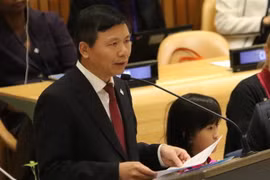 Đại sứ, Trưởng Phái đoàn Đại diện Thường trực Việt Nam tại Liên hợp quốc Đặng Đình Quý. (Ảnh: Hoài Thanh/TTXVN)