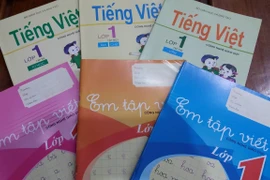 Sách Tiếng Việt lớp 1 công nghệ giáo dục. (Ảnh: Vietnam+)