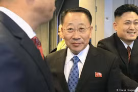 Trưởng đoàn đàm phán Triều Tiên Kim Myong-gil. (Nguồn: Kyodo)