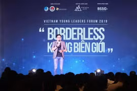 Ông Vũ Ngọc Tâm, sáng lập và điều hành Earable phát biểu tại diễn đàn. (Ảnh: Thanh Vũ/TTXVN)