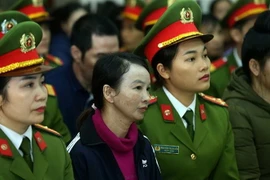 Bị cáo Trần Thị Hiền tại phiên tòa. (Ảnh: Phan Tuấn Anh/TTXVN)