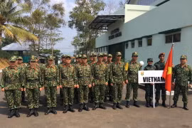 Đoàn Việt Nam tham gia AARM 29. (Ảnh: Hữu Chiến/Vietnam+)
