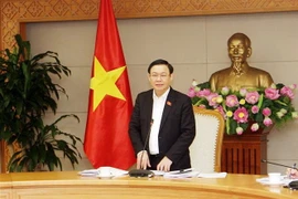 Phó Thủ tướng Chính phủ Vương Đình Huệ phát biểu. (Ảnh: Nguyễn Dân/TTXVN)