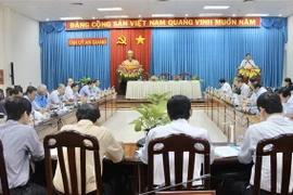 Một cuộc họp của Tiểu ban Văn kiện Đại hội Đảng bộ tỉnh An Giang lần thứ XI. (Ảnh minh họa. Nguồn: TTXVN)