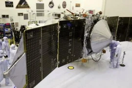 Vệ tinh Sao Hỏa của Ấn Độ đang được chuẩn bị phóng lên vào ngày 5/11. (Nguồn: Reuters)