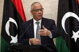 Thủ tướng Libya Ali Zeidan phát biểu tại TRipoli hôm 8/3 (Nguồn: AFP)