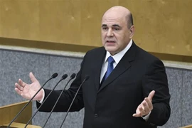 Tân Thủ tướng Nga Mikhail Mishustin phát biểu sau khi được Duma Quốc gia phê chuẩn tại Moskva ngày 16/1/2020. (Ảnh: AFP/TTXVN)