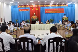 Một hội nghị do Ban Tổ chức Tỉnh ủy An Giang tổ chức. (Ảnh: Thanh Sang/TTXVN)