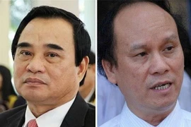 Các bị cáo Văn Hữu Chiến (trái) và Trần Văn Minh. (Nguồn: TTXVN)