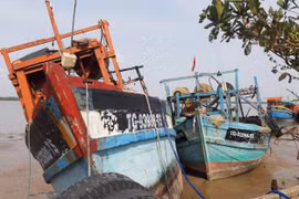 Hiện trường vụ việc. (Ảnh: TTXVN/phát)