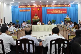 Một hội nghị do Ban Tổ chức Tỉnh ủy An Giang tổ chức. (Ảnh: Thanh Sang/TTXVN)