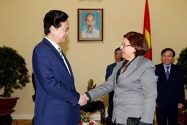 Thủ tướng Nguyễn Tấn Dũng tiếp Bộ trưởng Bộ Tài chính và Vật giá Cuba, bà Lina Pedraza Rodriguez. (Ảnh: Đức Tám/TTXVN)