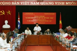 Quang cảnh tọa đàm. (Ảnh: Nguyễn Dân/TTXVN)