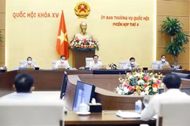 Chủ tịch Quốc hội Vương Đình Huệ phát biểu. (Ảnh: Doãn Tấn/TTXVN)