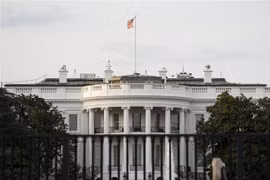 Nhà Trắng tại Washington, D.C., Mỹ, ngày 8/4/2021. (Ảnh: THX/ TTXVN)