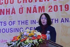 Bà Nguyễn Thị Hương, Tổng cục trưởng Tổng cục Thống kê. (Ảnh: Danh Lam/TXVN)