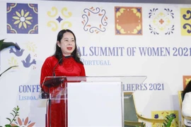 Phó Chủ tịch nước Võ Thị Ánh Xuân phát biểu tại Lễ khai mạc Hội nghị. (Ảnh: Phương Hoa/TTXVN)