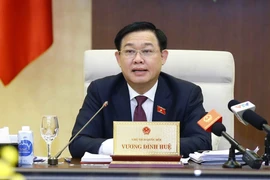 Chủ tịch Quốc hội Vương Đình Huệ phát biểu. (Ảnh: Doãn Tấn/TTXVN)