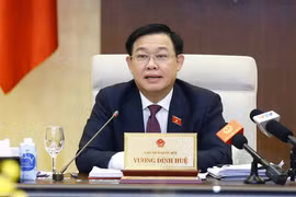 Chủ tịch Quốc hội Vương Đình Huệ phát biểu. (Ảnh: Doãn Tấn/TTXVN)