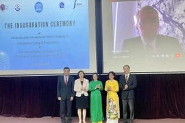 Lễ ra mắt Trung tâm Vật lý quốc tế và Trung tâm quốc tế Đào tạo và Nghiên cứu Toán học. (Ảnh: VGP)