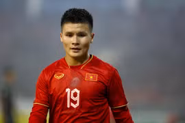Quang Hải đang không được thi đấu tại Pháp kể từ sau khi trở về từ AFF Cup 2022. (Ảnh: PV/Vietnam+) 