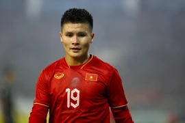 Quang Hải đang không được thi đấu tại Pháp kể từ sau khi trở về từ AFF Cup 2022. (Ảnh: PV/Vietnam+) 