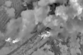 Không quân Nga không kích trúng mục tiêu IS tại Syria. (Nguồn: Reuters/TTXVN)
