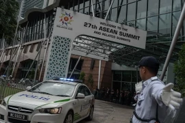 Cảnh sát Malaysia tham gia diễn tập nhằm chuẩn bị cho Hội nghị ASEAN tại thủ đô Kuala Lumpur ngày 16/11. (Nguồn: AFP/TTXVN)