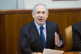 Thủ tướng Israel Benjamin Netanyahu tại một cuộc họp nội các ở Jerusalem ngày 1/11. (Nguồn: THX/TTXVN)