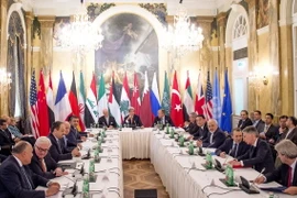 Hội nghị quốc tế về cuộc khủng hoảng kéo dài hơn 4 năm qua tại Syria ngày 30/10. (Nguồn: AFP/TTXVN)