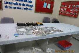 Tang vật vụ án. (Ảnh: Hoàng Hải/Vietnam+)