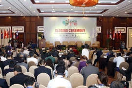 Quang cảnh lễ tổng kết hội nghị Biển Đông Á. (Ảnh: Trần Lê Lâm/TTXVN)