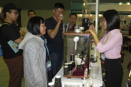Quang cảnh Triển lãm Việt Nam Café show 2017. (Ảnh: Hoàng Hải/TTXVN)