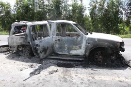 Hiện trường vụ việc. (Ảnh: Duy Khương/TTXVN)