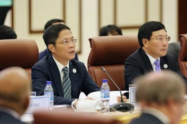 Bộ trưởng Công Thương Trần Tuấn Anh phát biểu. (Ảnh: TTXVN)