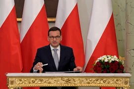Ông Mateusz Morawiecki tại lễ nhậm chức Thủ tướng Ba Lan ở Warsaw ngày 11/12. (Nguồn: AFP/TTXVN)