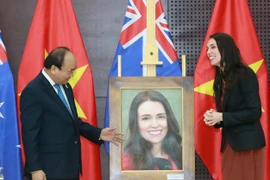 Thủ tướng Nguyễn Xuân Phúc tiếp Thủ tướng New Zealand, bà Jacinda Ardern. (Ảnh: TTXVN)