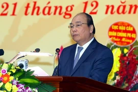 Thủ tướng Nguyễn Xuân Phúc phát biểu. (Ảnh: Thống Nhất/TTXVN)