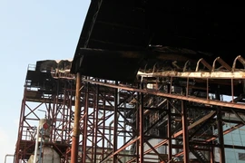 Hiện trường vụ cháy. (Ảnh: Văn Tý/TTXVN)