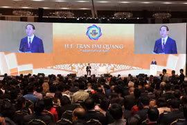Chủ tịch nước Trần Đại Quang dự khai mạc Hội nghị Thượng đỉnh Doanh nghiệp APEC 2017. (Nguồn: TTXVN)