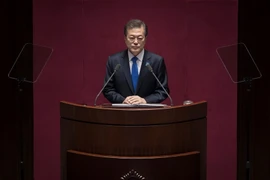 Tổng thống Hàn Quốc Moon Jae-in. (Nguồn: AFP/TTXVN)
