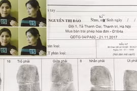 Bị can Nguyễn Thị Đào trong hồ sơ của An ninh kinh tế. (Ảnh: Doãn Tấn/TTXVN)